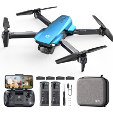 Holy Stone HS290 Foldable Drone with 1080P HD Camera for Beginners, RC Quadcopter with Optical Flow, APP Control, Tap Fly, 3 Speed Modes, 2 Modul
