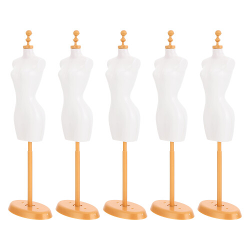 10Pièces Presentoir Vêtements Miniature Mannequin Robuste 1