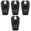4Pièces Coussin Pratique Gonflable Noir Durable 4
