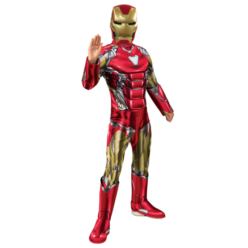 Rubies Official Avengers Endgame Iron Man, Deluxe Child Costume - Medium, Age 6-8, Height 132 Cm Halloween
