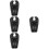 4Pièces Coussin Pratique Gonflable Noir Durable 8