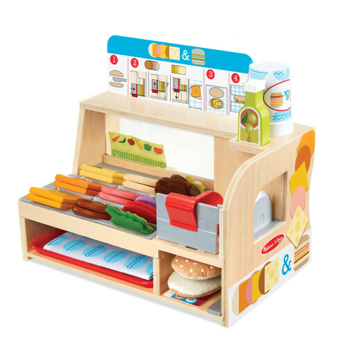 Melissa & Doug Melissa & Doug Slice & Stack Wooden Sandwich Counter |