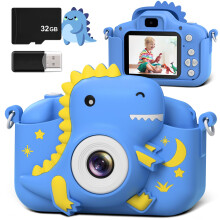 GREENKINDER Kids Camera 2.0” Screen Dual Lens Cameras, 20MP &