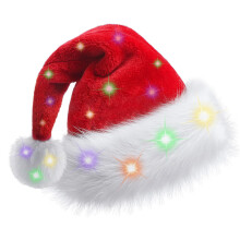TCJJ kids/Baby/Adult Christmas Hat Unisex Santa Hat Red Velvet Xmas Hats