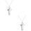 2Pièces Colliers Baseball Croix Acier Durable Style 6