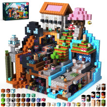 GraceDuck 300PCS Magnetic Blocks - Magnet Building Blocks, Stacking Magnetic Cubes Toys Adventure Themed Set, STEM Montessori Sensory Toys for Kids Bo