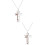 2Pièces Colliers Baseball Croix Acier Durable Style 7
