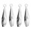 4Pièces Pince Compacte Acier Inoxydable Usage Retrait Poils 4