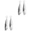 4Pièces Pince Compacte Acier Inoxydable Usage Retrait Poils 5