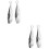 4Pièces Pince Compacte Acier Inoxydable Usage Retrait Poils 8
