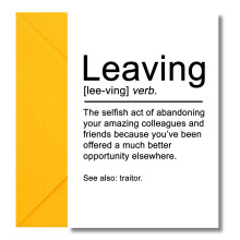 LimaLima Leaving Card Good Luck In Your New Job Funny Design For Men Women