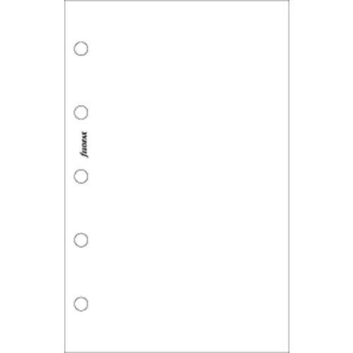 Filofax Mini White Plain Notepaper