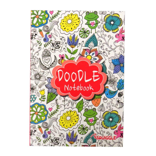 Martello Squiggle A5 Doodle Colouring Notebook Notepad 96 Lined Pages X1 Book