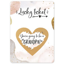 Joli Coon Pregnancy announcement scratch card - You are going to be grandpa - Baby an
