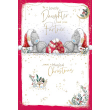 Me To You Tatty Teddy To A Wonderful Daughter And Your Partner Christmas Card 6x9ins