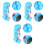 3Pièces Perruques Cosplay Fibre Style Droit 3