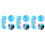 3Pièces Perruques Cosplay Fibre Style Droit 4
