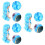 3Pièces Perruques Cosplay Fibre Style Droit 7