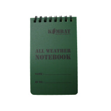 Kombat UK All Weather Waterproof 50 Page Military Mini Notebook