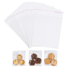 EVERYB Self Seal Clear Cellophane Bags - Pack of 100 (5 x 7 inches) Food Safe Adhesiv