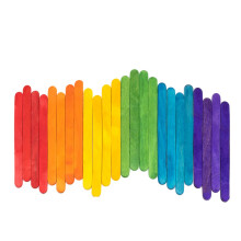 Comfy Package [200 Count] 4.5 Inch Colored Popsicle Sticks for Crafts - Multi-Purpose