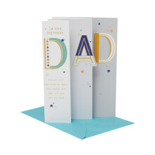 UK Greetings | Birthday Card for Dad | Happy Birthday Gifts | Him, Boys, Men | Bold D