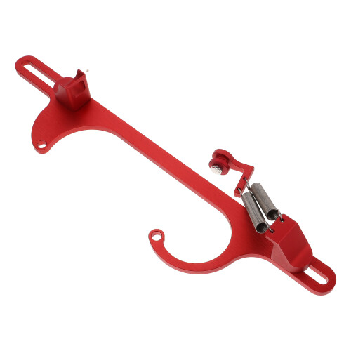 2Pièces Support Levier Throttle Alu Rouge Pour Pièces Auto Robustes 2