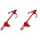 2Pièces Support Levier Throttle Alu Rouge Pour Pièces Auto Robustes 4