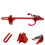 2Pièces Support Levier Throttle Alu Rouge Pour Pièces Auto Robustes 10
