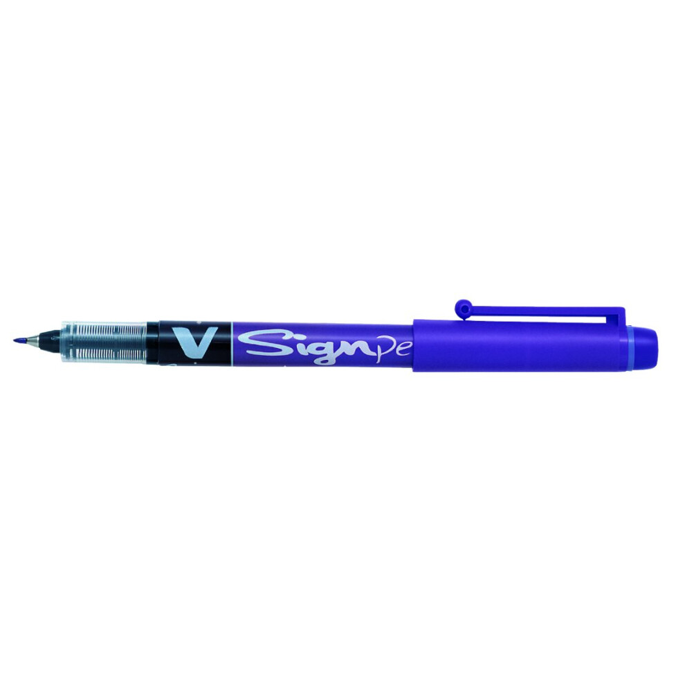 Pilot V Sign Pen Liquid Ink 2.0 Mm Tip - Violet, Single Pen