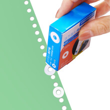 500 Pack Loose-Leaf Paper Hole Reinforcement Ring Labels Stickers, Waterproof Self Ad