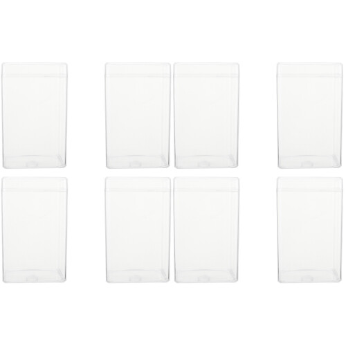 8Pièces Boîte Cube Transparente Résistante Pour Décoration 1