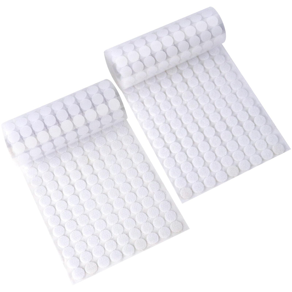 Redamancy 1008 Pcs Self Adhesive Dots, 10Mm Hook And Loop Dots, Double Sided Sticky Dots, Sticky Hook And Loop, Nylon Sticky Coins Tapes 5051227172518