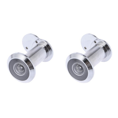 2Pièces Oeil-De-Boeuf Argent Facile À Utiliser Pour Porte De Bureau 1