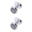 2Pièces Oeil-De-Boeuf Argent Facile À Utiliser Pour Porte De Bureau 5