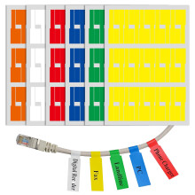 Cable Label, Self-Adhesive Cable Label Sticker180Pcs Waterproof Tear Resistant Cables