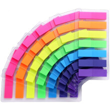 980 Pcs Colored Sticky Notes Flags 7 Color Index Tabs Index Flag Bright Colors Fluore