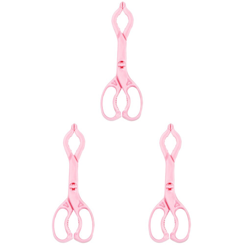 3Pièces Clips Silicone Anti- Détachables Rose 1