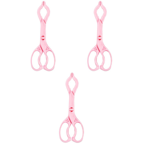 3Pièces Clips Silicone Anti- Détachables Rose 2