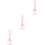 3Pièces Clips Silicone Anti- Détachables Rose 5