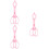 3Pièces Clips Silicone Anti- Détachables Rose 7