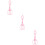 3Pièces Clips Silicone Anti- Détachables Rose 9