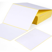 100 Large Plain White Sticky Postage Labels Stickers 100 x 75 mm, 4 X 3" Blank Self A