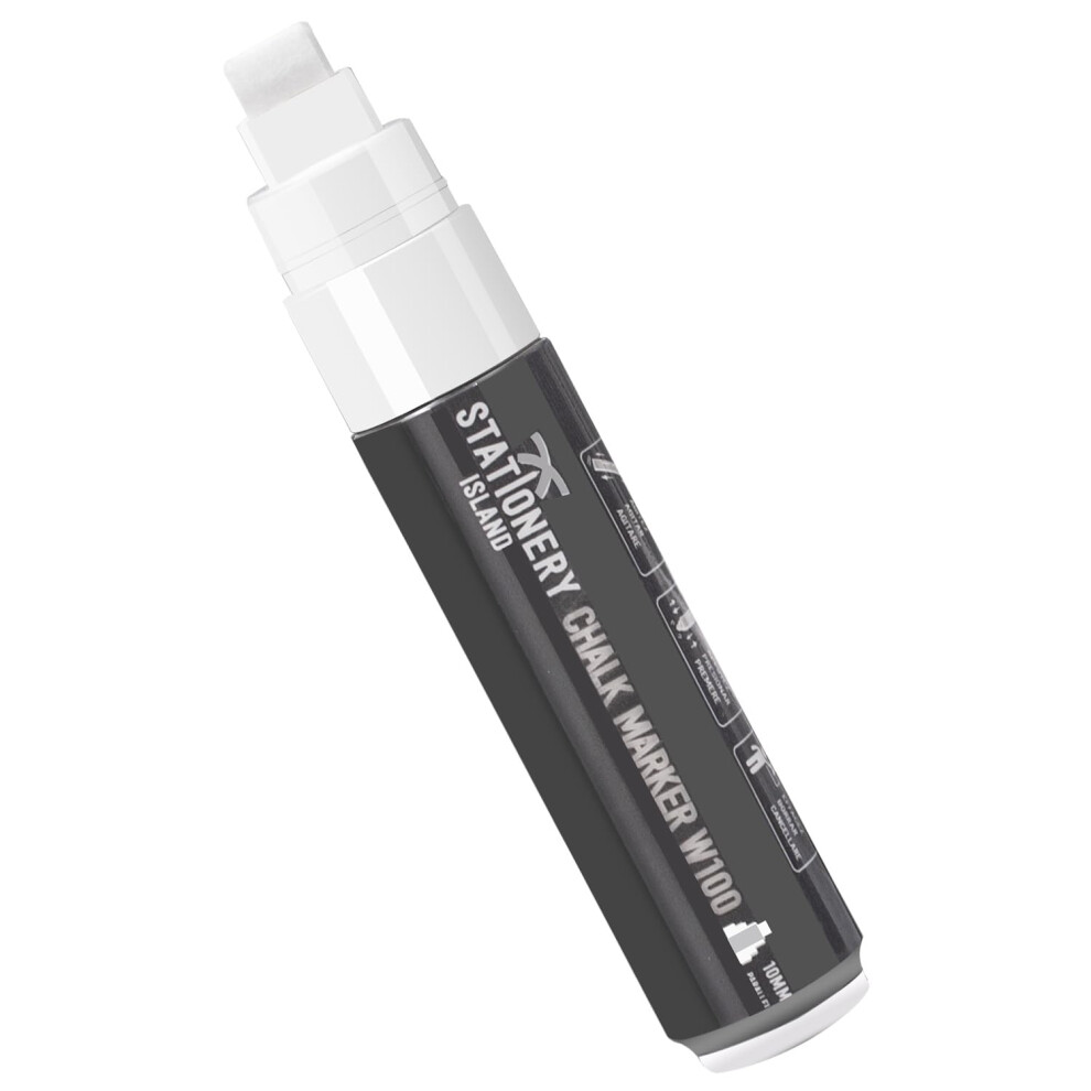 Photos - Felt Tip Pen STATIONERY ISLAND Chalk Pen White, Chalk Marker for Blackboard, Erasable Liquid Marke