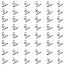 50 Pieces Metal Bulldog Clips, 22mm Silver Binder Clips,Hinge Clips for Food Bags,Cli