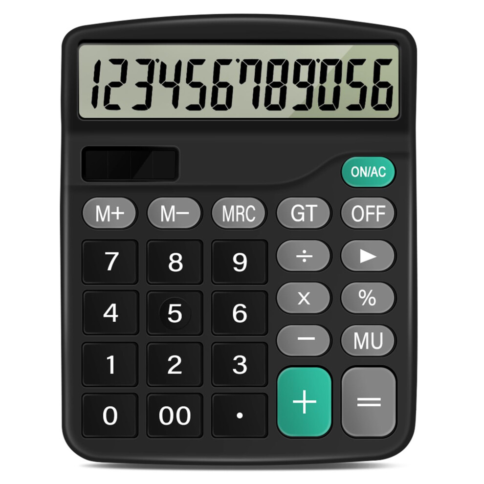 Photos - Calculator lohey , 12 Digit Desk s with Large Display and Big Sensitive Button, Solar and Battery Dual Power, Large