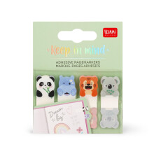 LEGAMI - Keep in Mind Stickers, 80 Page Markers (20 x 4), Writable and Removable, Cut