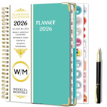 NEYSA Diary 2026 Week to View A5 Academic Diary January-December 2026 (12 Months) Pla
