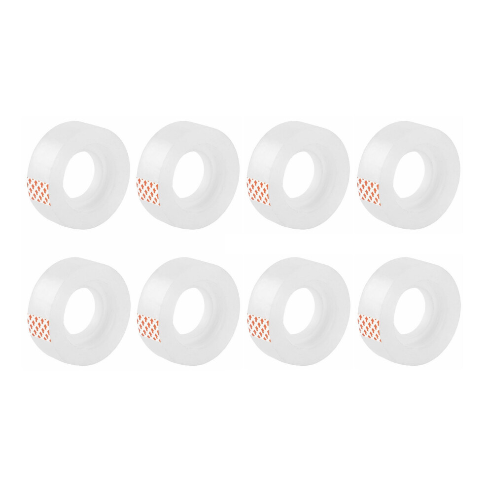 D.rect Adhesive Tape Transparent - Pack Of 8 Rolls Office Tape 18Mm X 20M - Strong Ad 67752607