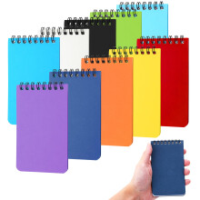 10 Pack Pocket Notebook Small Spiral Notebook 3 x 5 Inch Mini Notepad Colorful Memo N